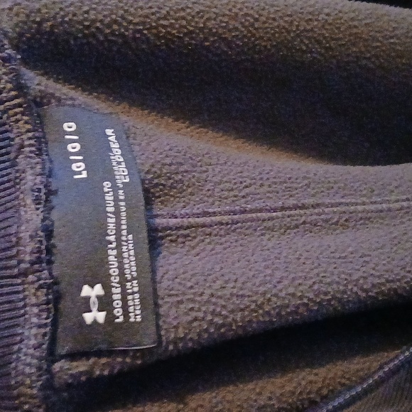 Under Armour sweat pants fleece lined wide leg womens size LG short/ankle - Picture 4 of 4